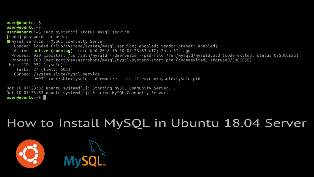 create database mysql ubuntu