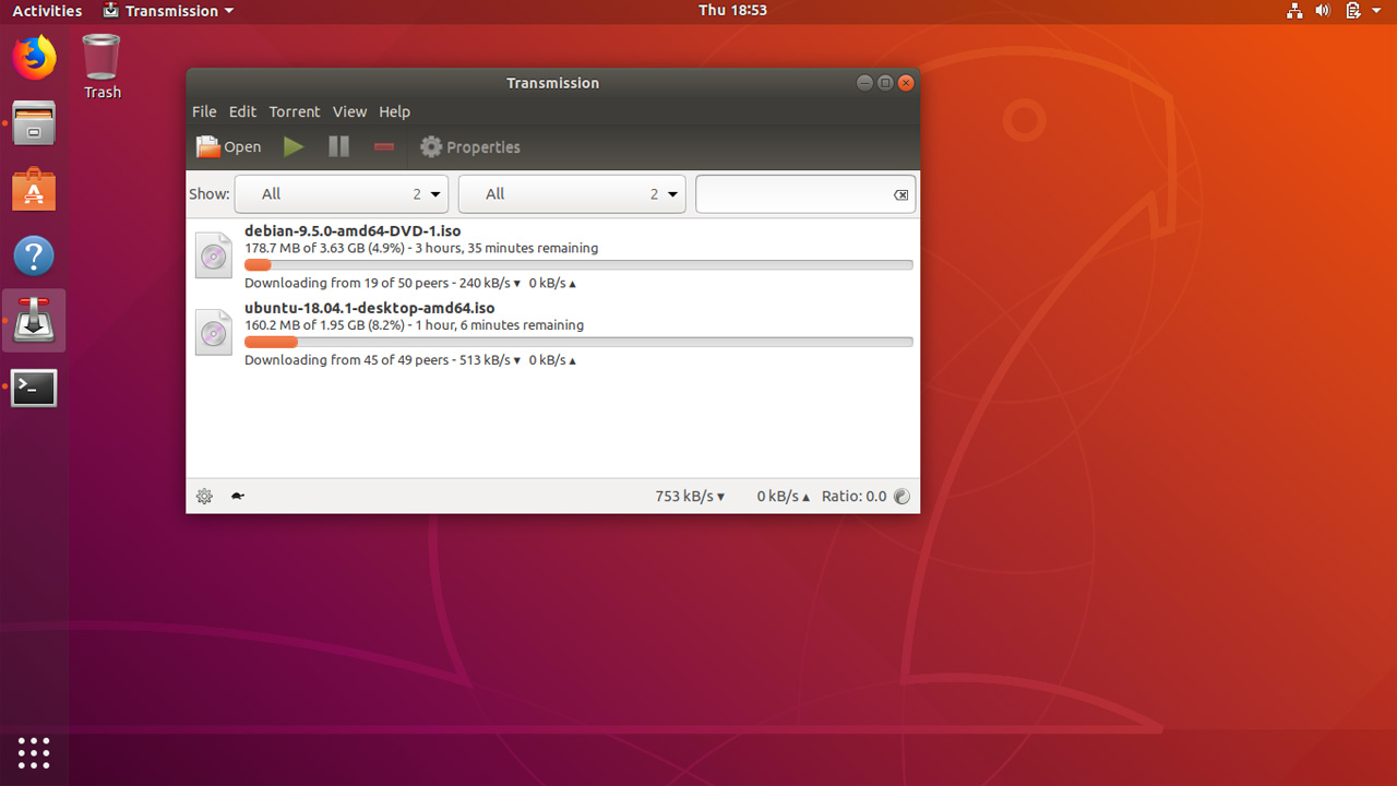 Как открыть порт для transmission ubuntu