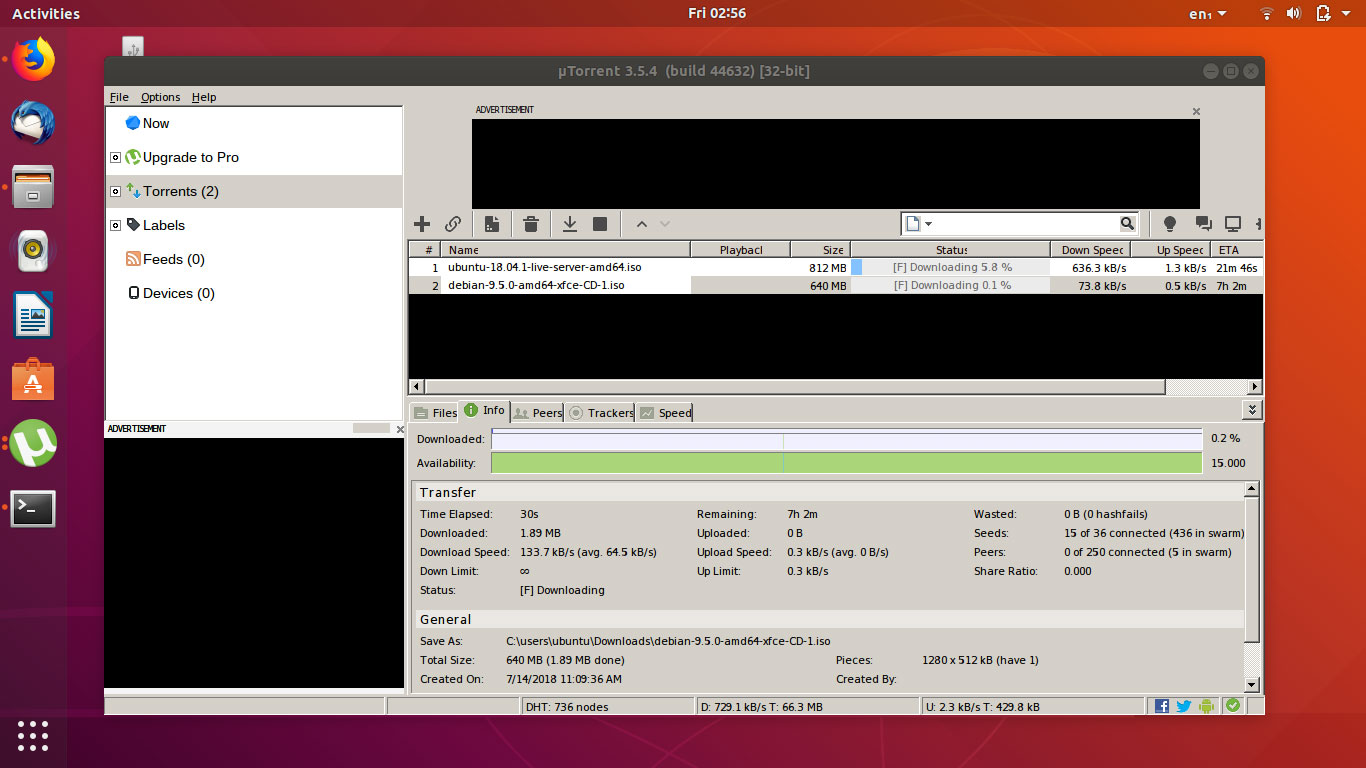 Как удалить utorrent ubuntu