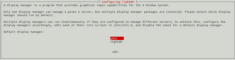 gdm3 display manager for Ubuntu Lxde Desktop