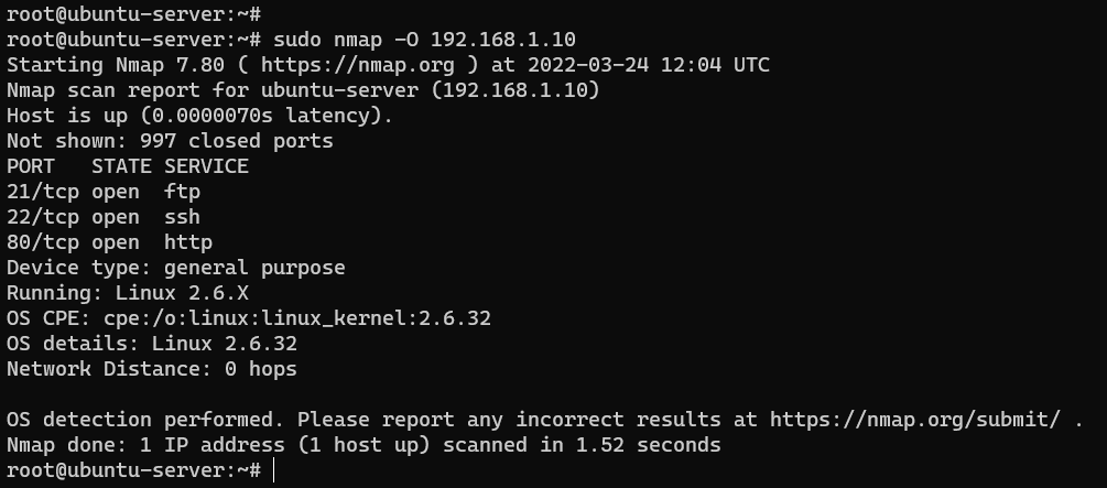 Detect the operating system of a remote computer