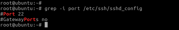 The Port directive of the sshd_config config file specifies the port number that ssh server listens on