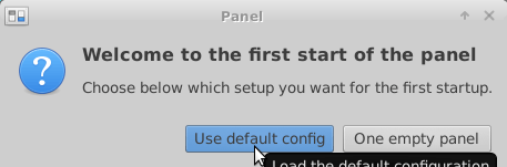 Use default config on Ubuntu Xfce desktop