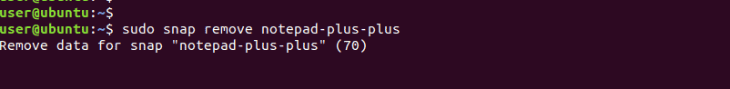 uninstall notepad-plus-plus on Ubuntu 18