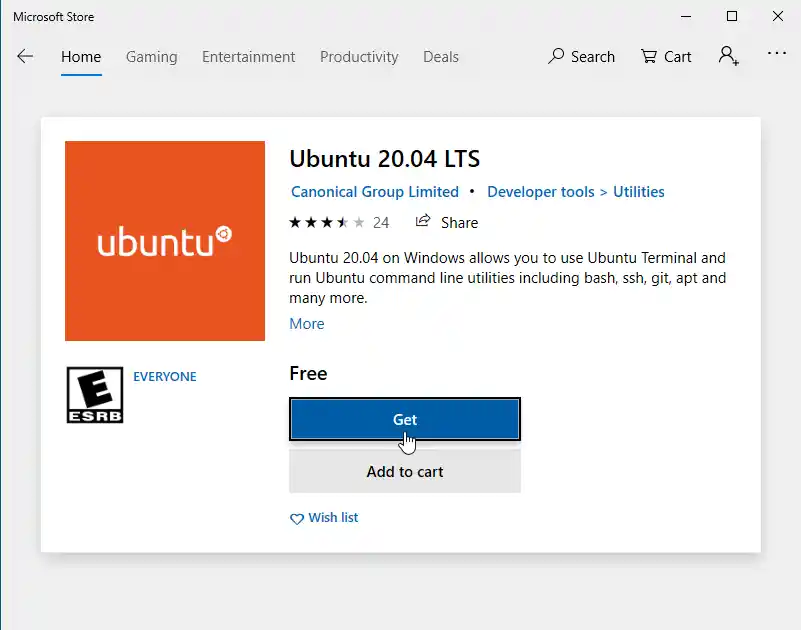 Install Ubuntu 20 04 On Windows 10 - how to get roblox on ubuntu 20.04