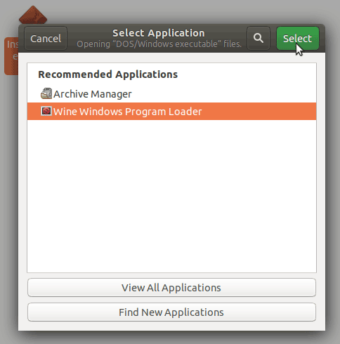 wine exe file opener