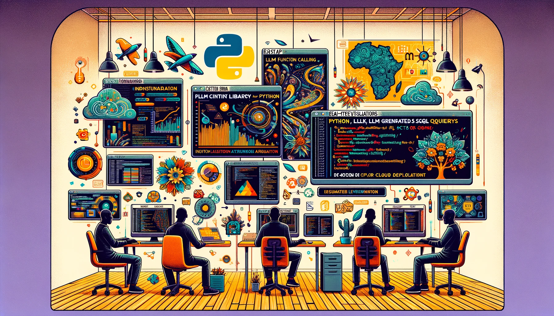 Real-time Data Visualizations with Python, HTMX and LLM generated SQL queries