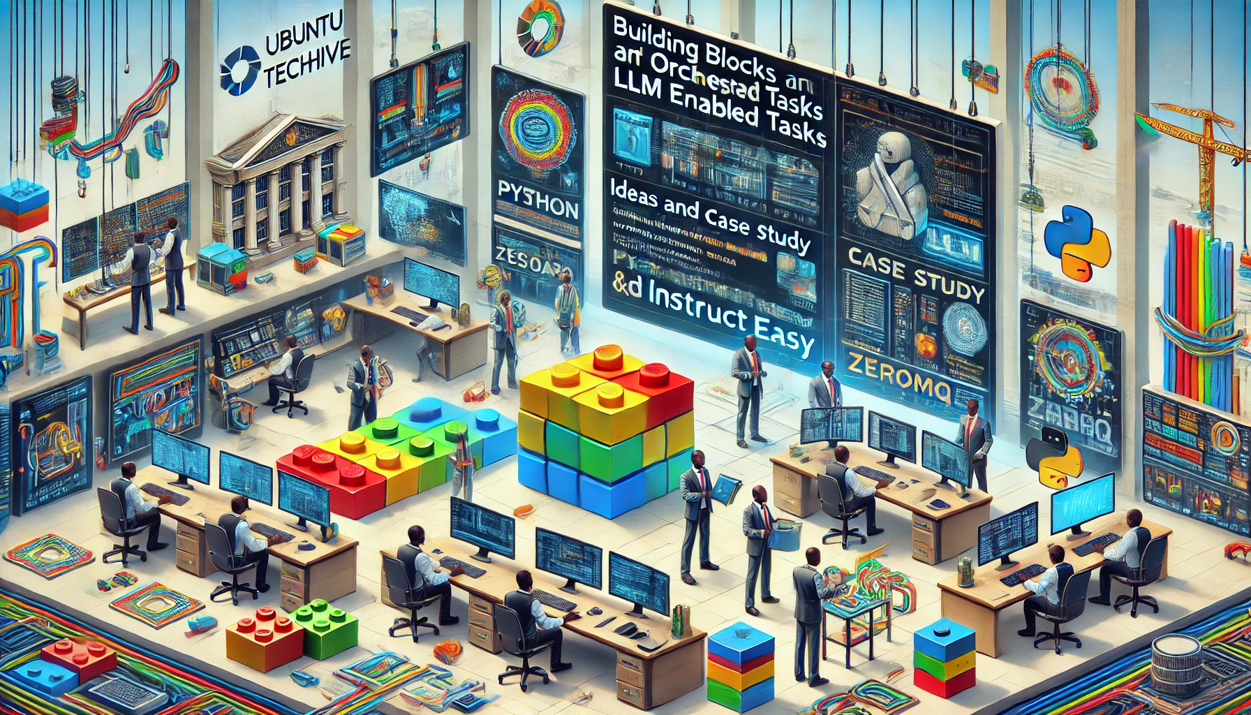 Building Blocks and Orchestration of LLM enabled Tasks: Ideas and Case Study with Python Instructor and Instruct Easy