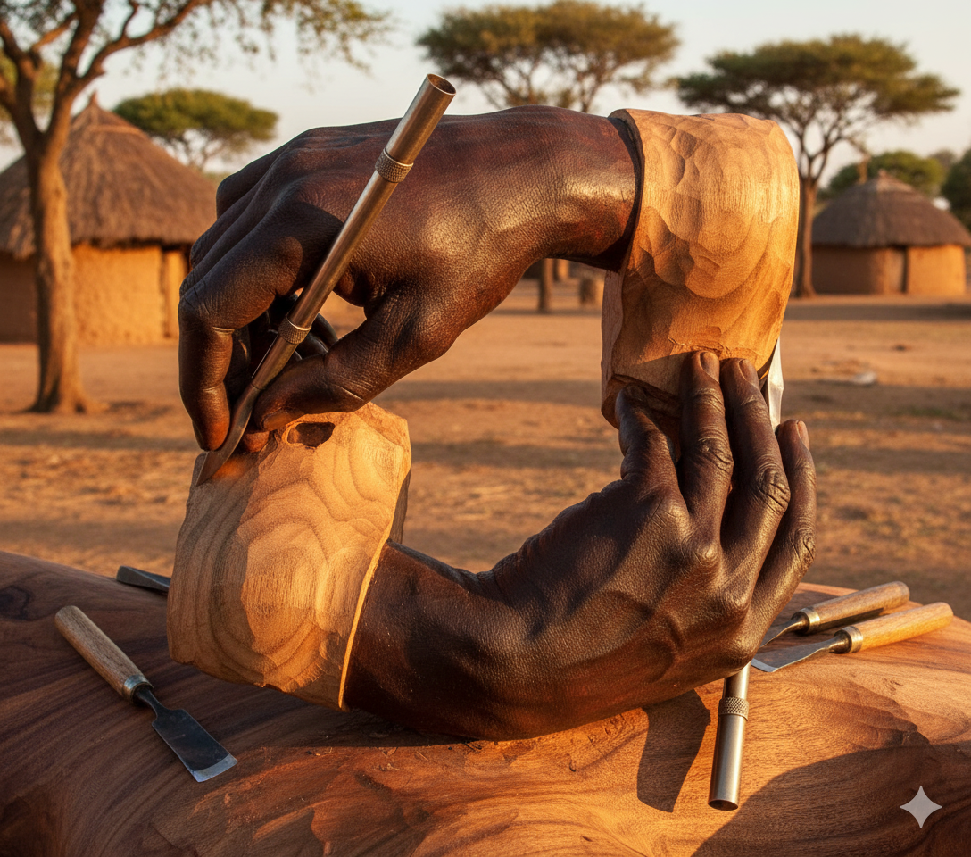 Le sculpteur sculpté - une métaphore visuelle montrant la relation réciproque entre les développeurs et les outils d'IA