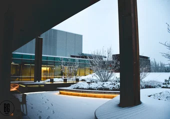 Snow, UBC, campus, winter