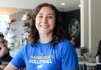 Thunderbirds Volleyball player Danielle Brisebois Photo: Olamide Olaniyan/The Ubyssey