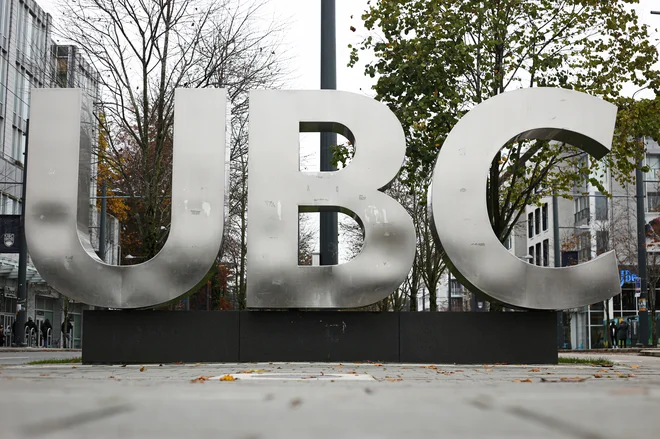 UBC campus sign