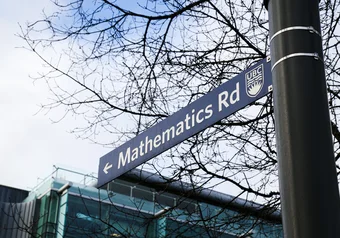 Mathematics Road sign