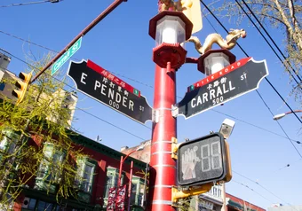 East Pender and Carrall Street Chinatown