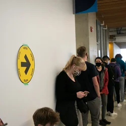 federal elections voting line