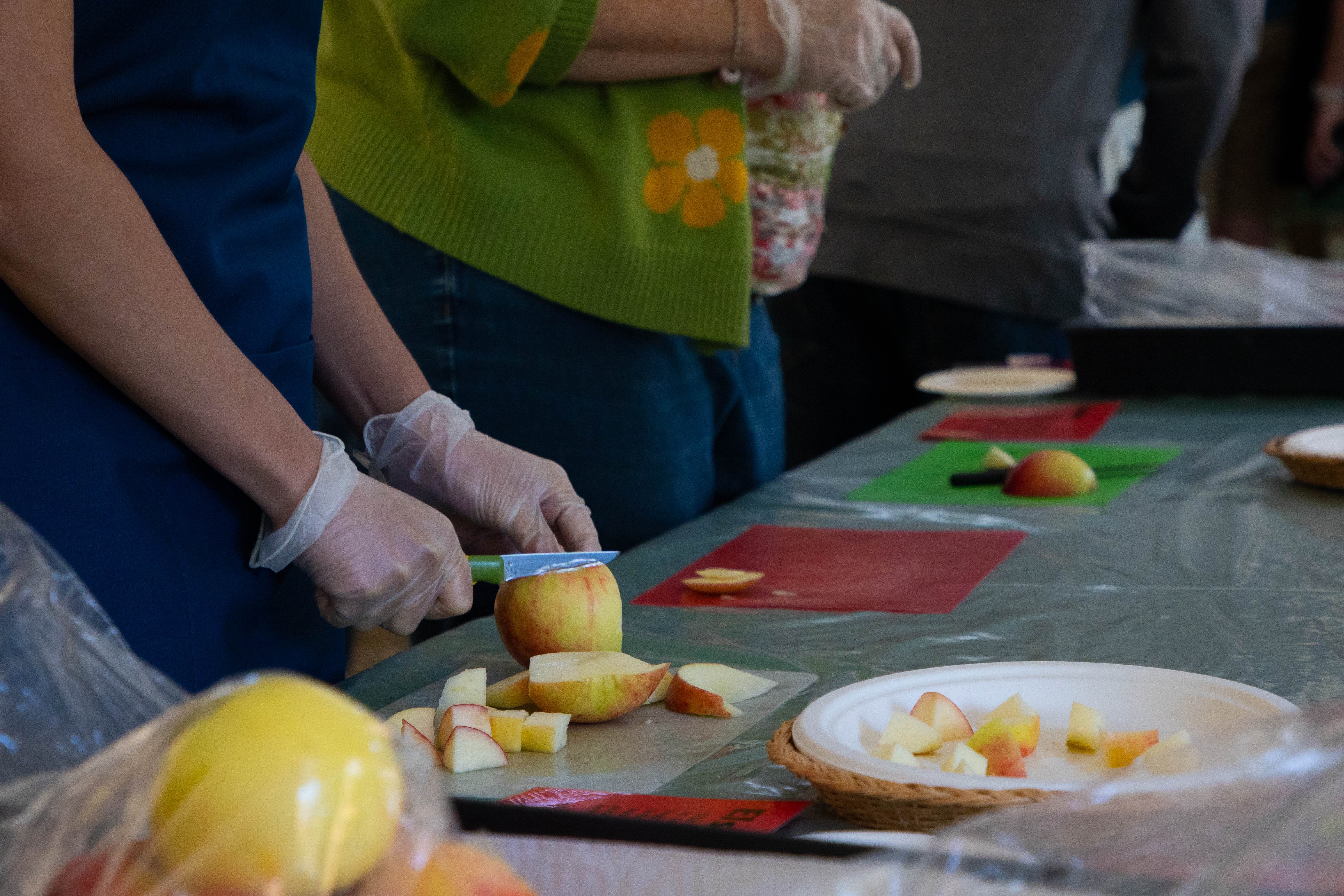 The apple festival takes their fruit seriously.