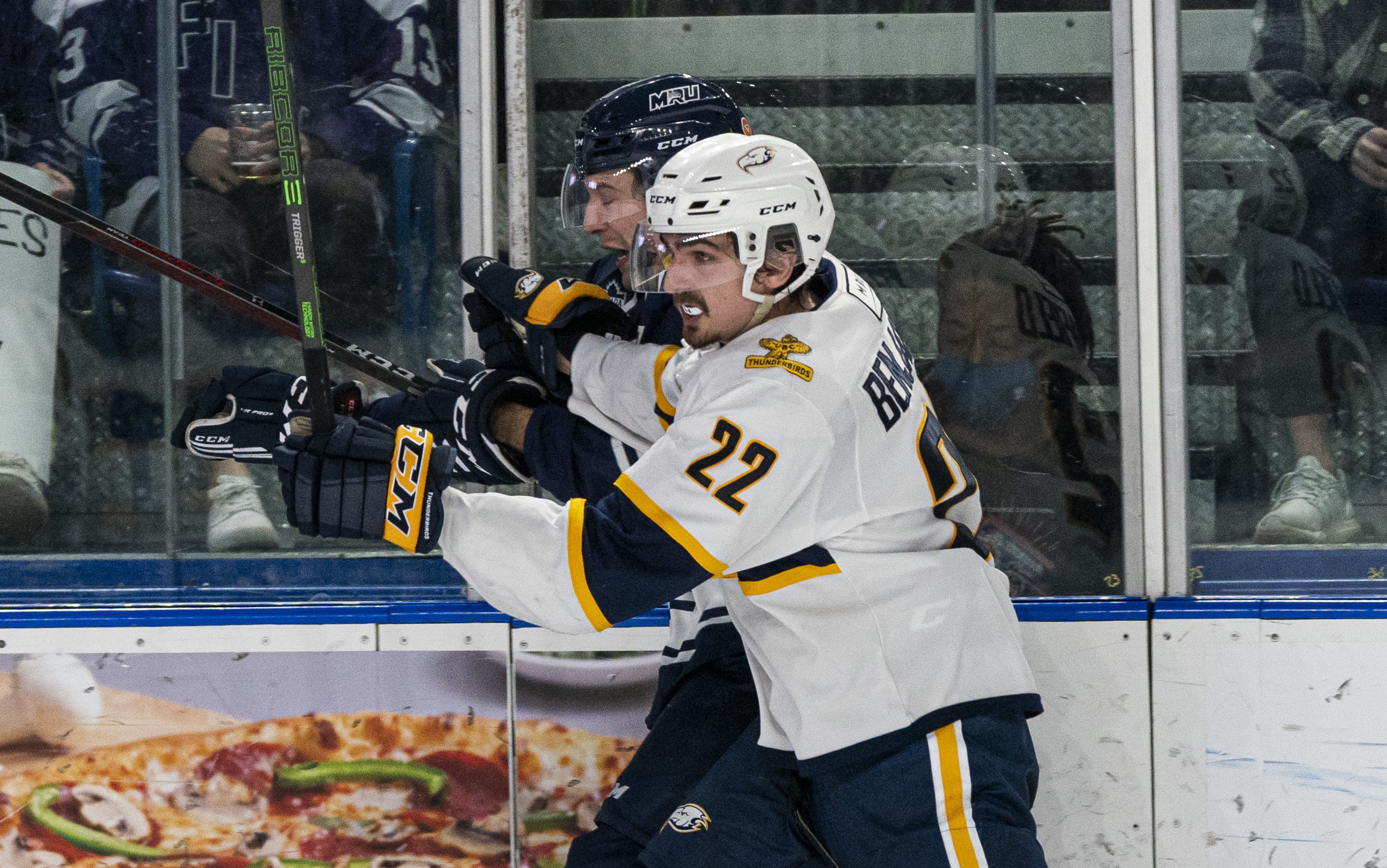 The T-Birds banded together and earned themselves a place in the Canada West finals and the University Cup National Championships with a 2–1 series win.