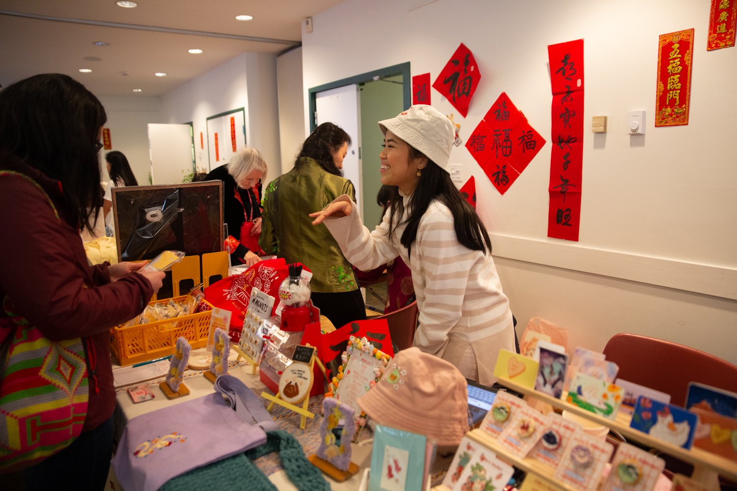 Sarah Cortez, cofounder of Ellie's Market, was one of several UBC student vendors at the market.