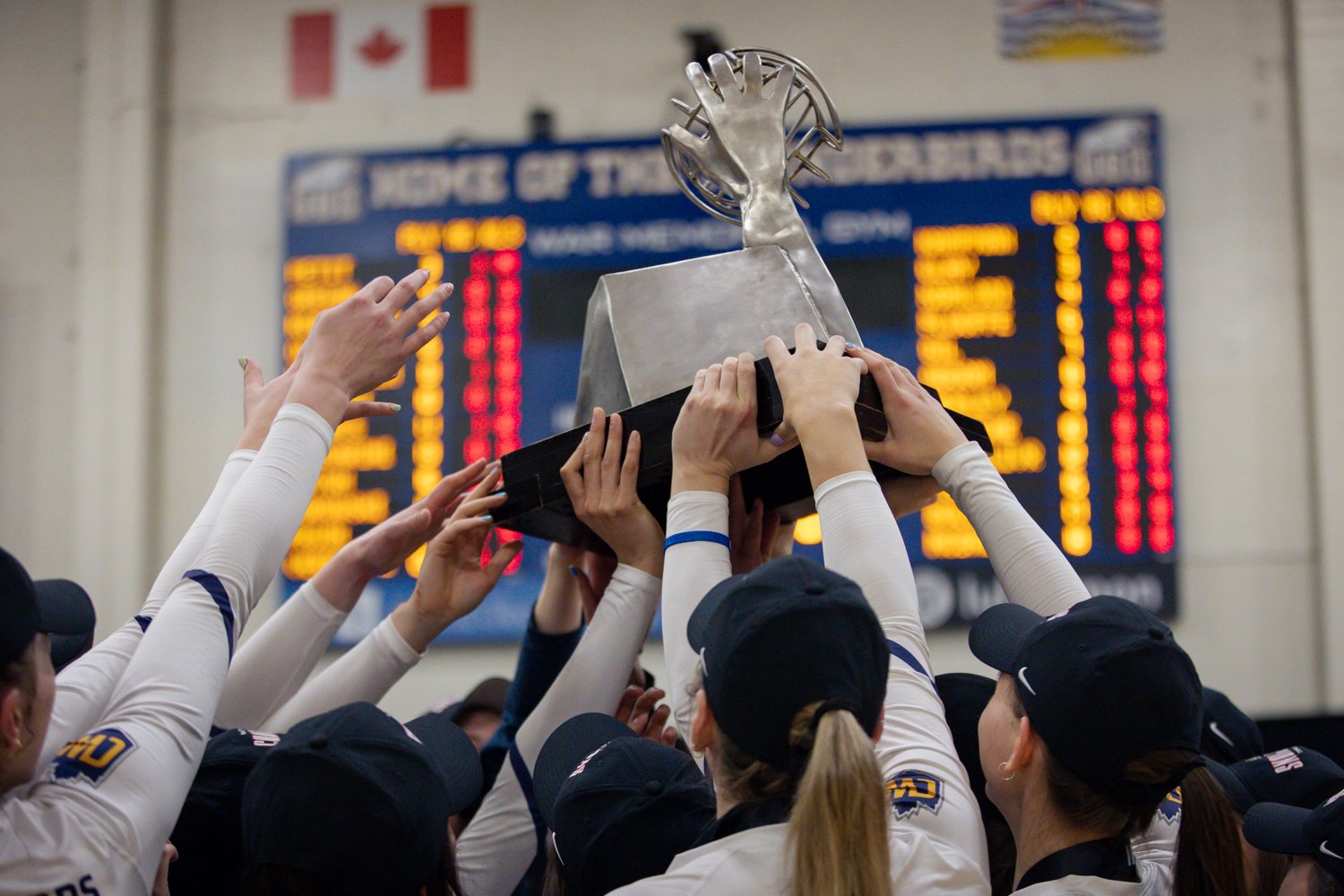 The T-Birds lift the program's 13th national title.