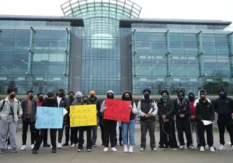 20230321 p francis sikh student assc. protest