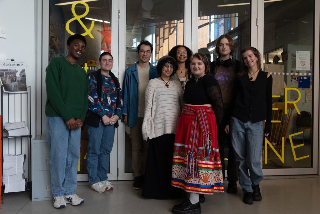 Yip — pictured with CiTR members — said UBC community members interested in joining CiTR should visit the studio in the lower level of the AMS Nest to learn more.