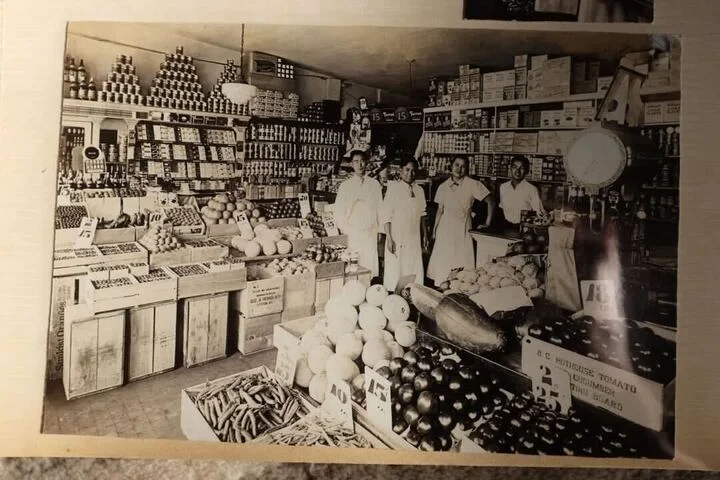The interior of a store, owned by Takasaki's family.