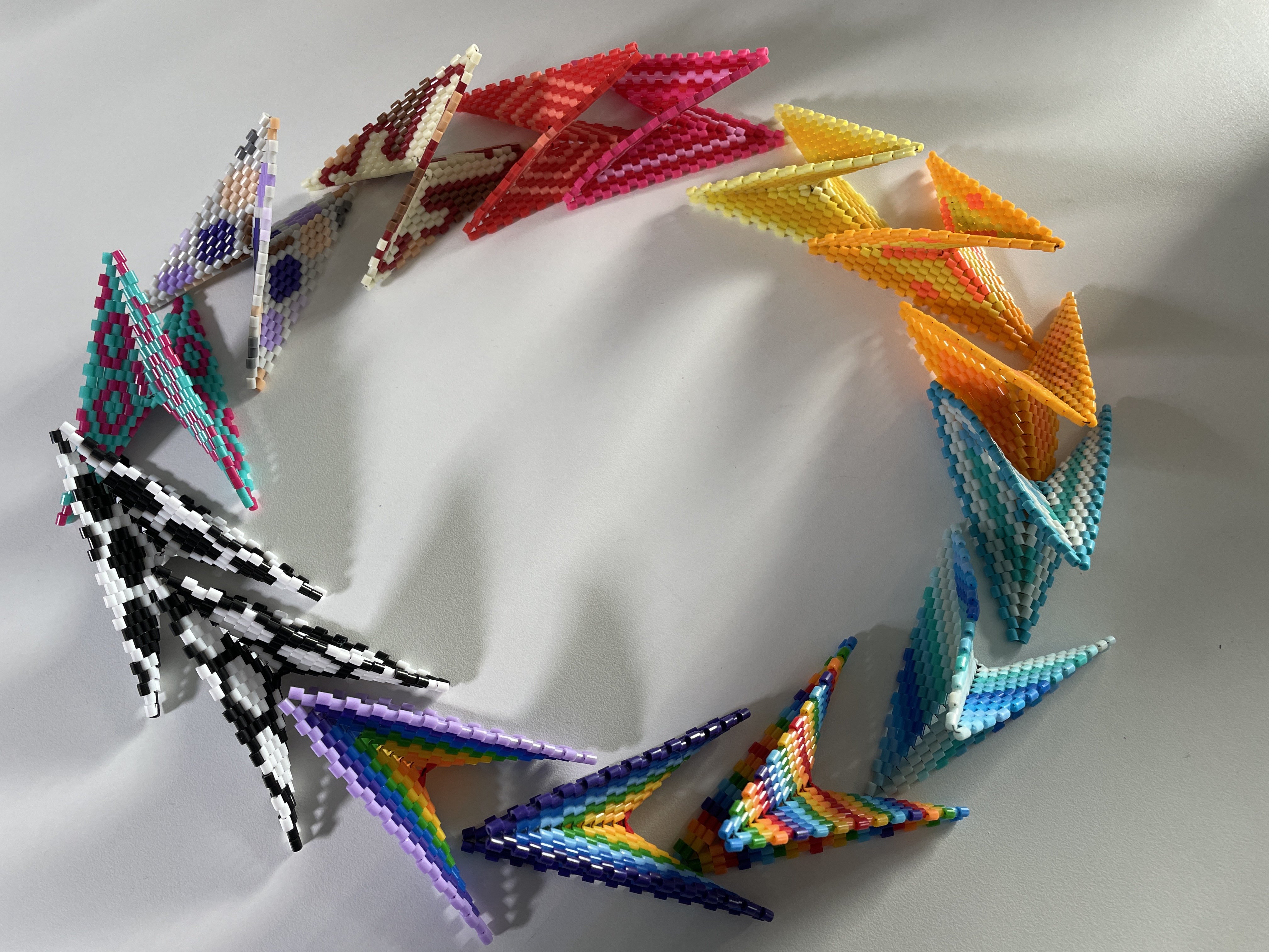 One of the Network's hands-on activities involves linking the principles of math to beaded hypersquares.