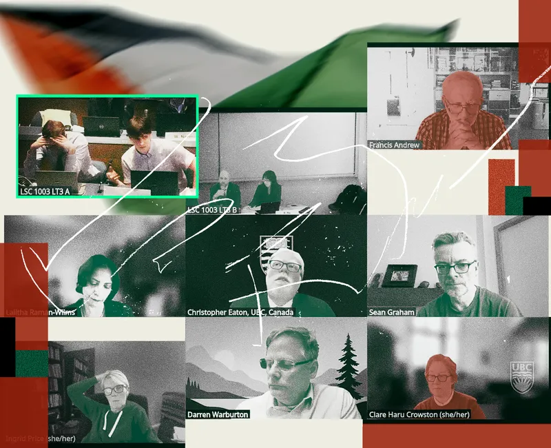 Screenshot of an online meeting