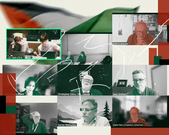 Screenshot of an online meeting