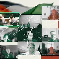 Screenshot of an online meeting