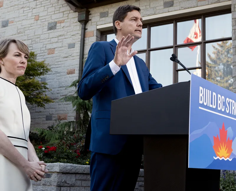 Photo of David Eby and his wife