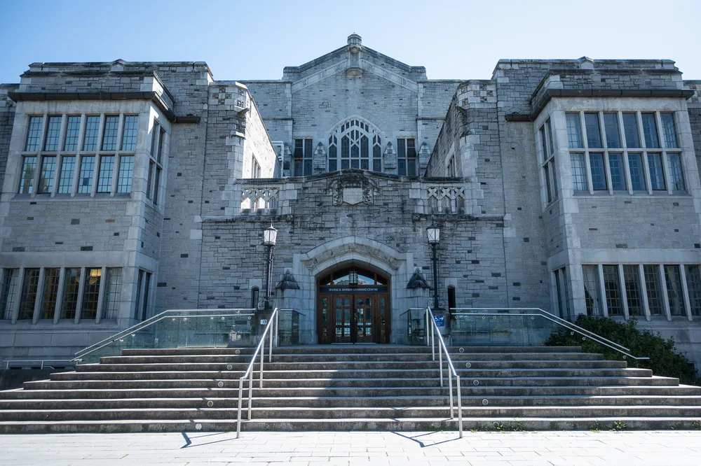 The stone exterior of the IKB.