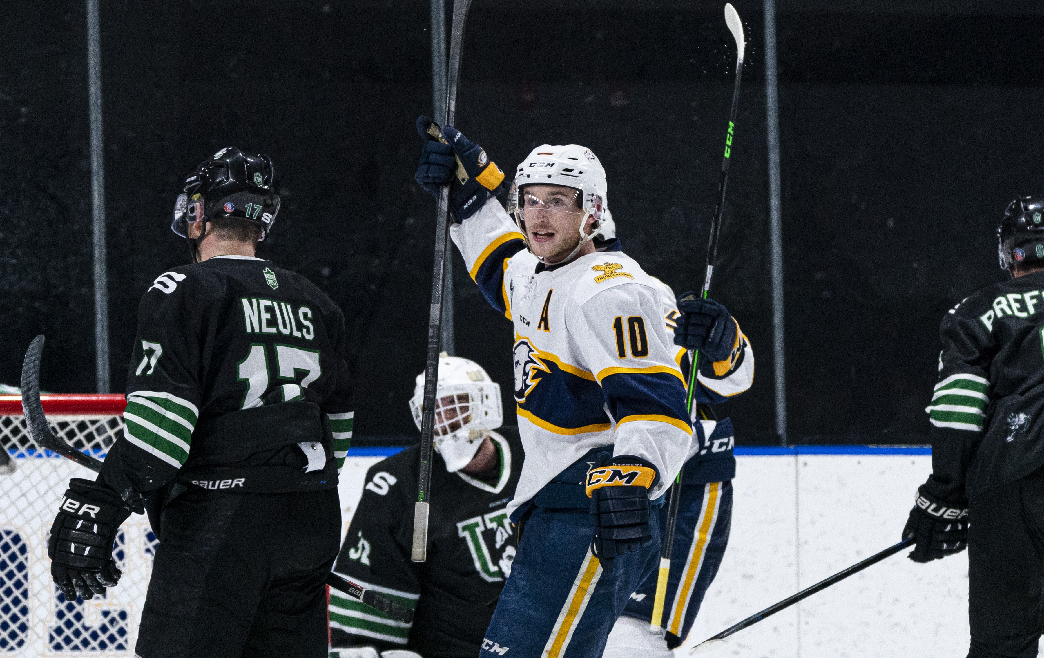 Revel had 37 goals with the T-Birds from 2017–2022.