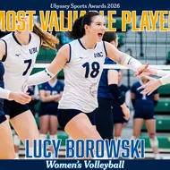 A graphic showing that Lucy Borowski is our MVP this year.
