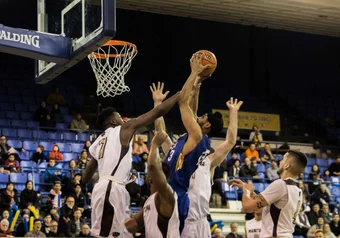 men's basketball vs manitoba canada west playoffs