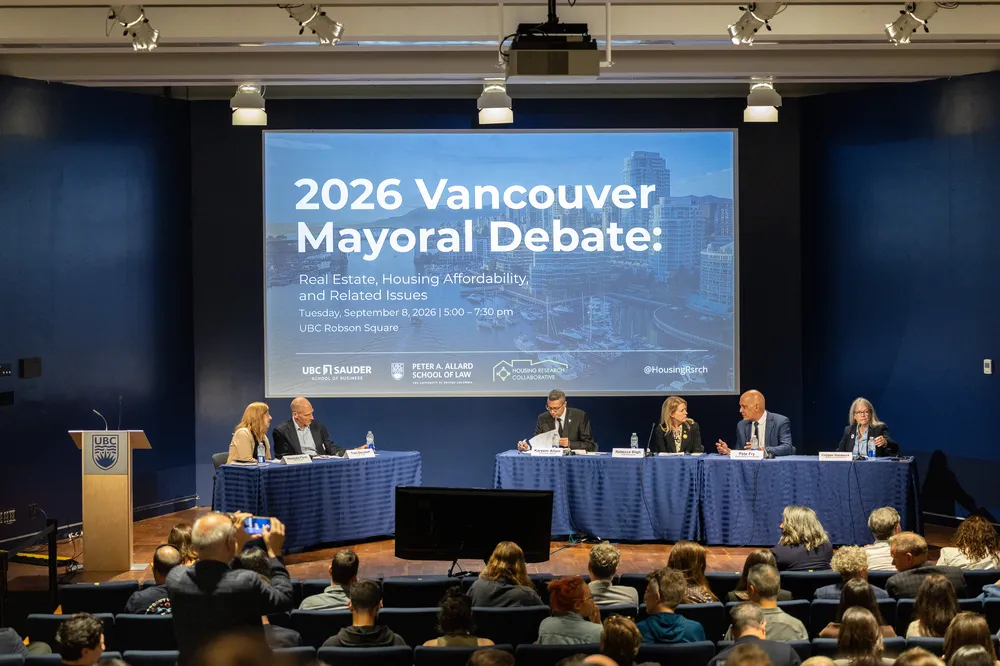 The debate stage on Sept. 8, 2026.