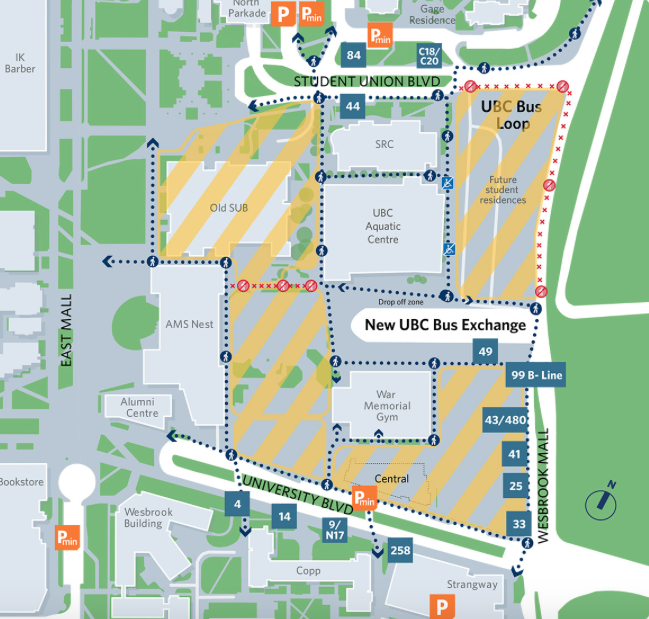 UBC bus loop closing will impact major bus routes