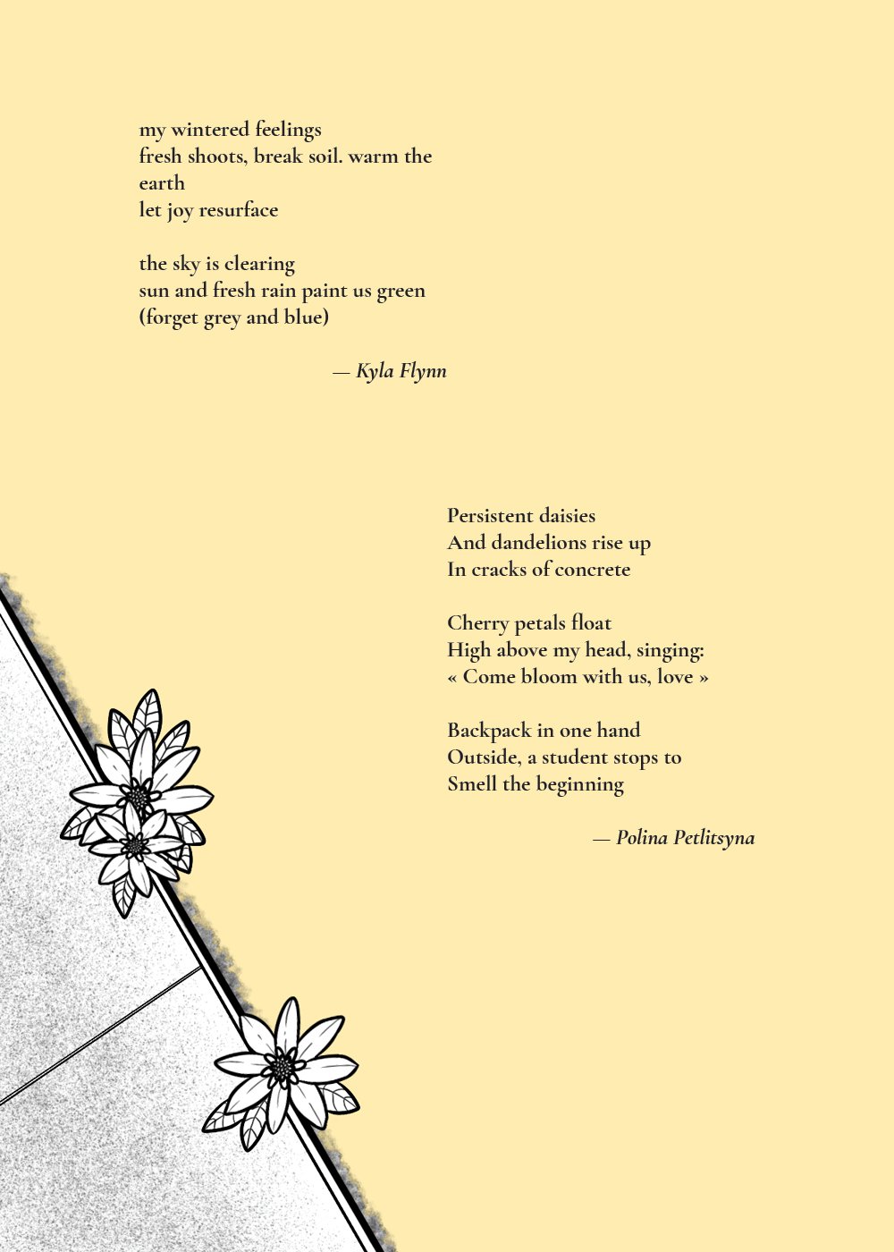 Haikus by Kyla and Polina.