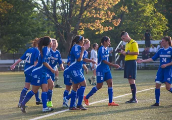 Womens' soccer vs Manitoba