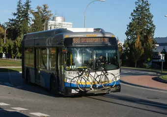 The 480 bus near Wesbrook Village. The AMS announced in the AGM that the line will not be getting cut as translink had proposed.