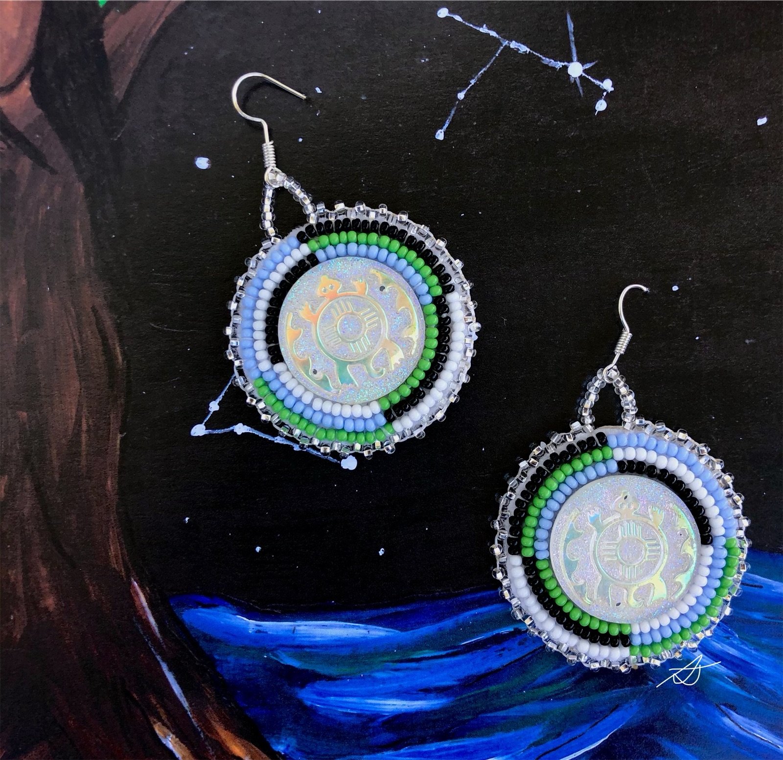 Earrings by Summer Tyance.