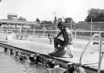 Swimming lessons at Empire pool Circa 1970