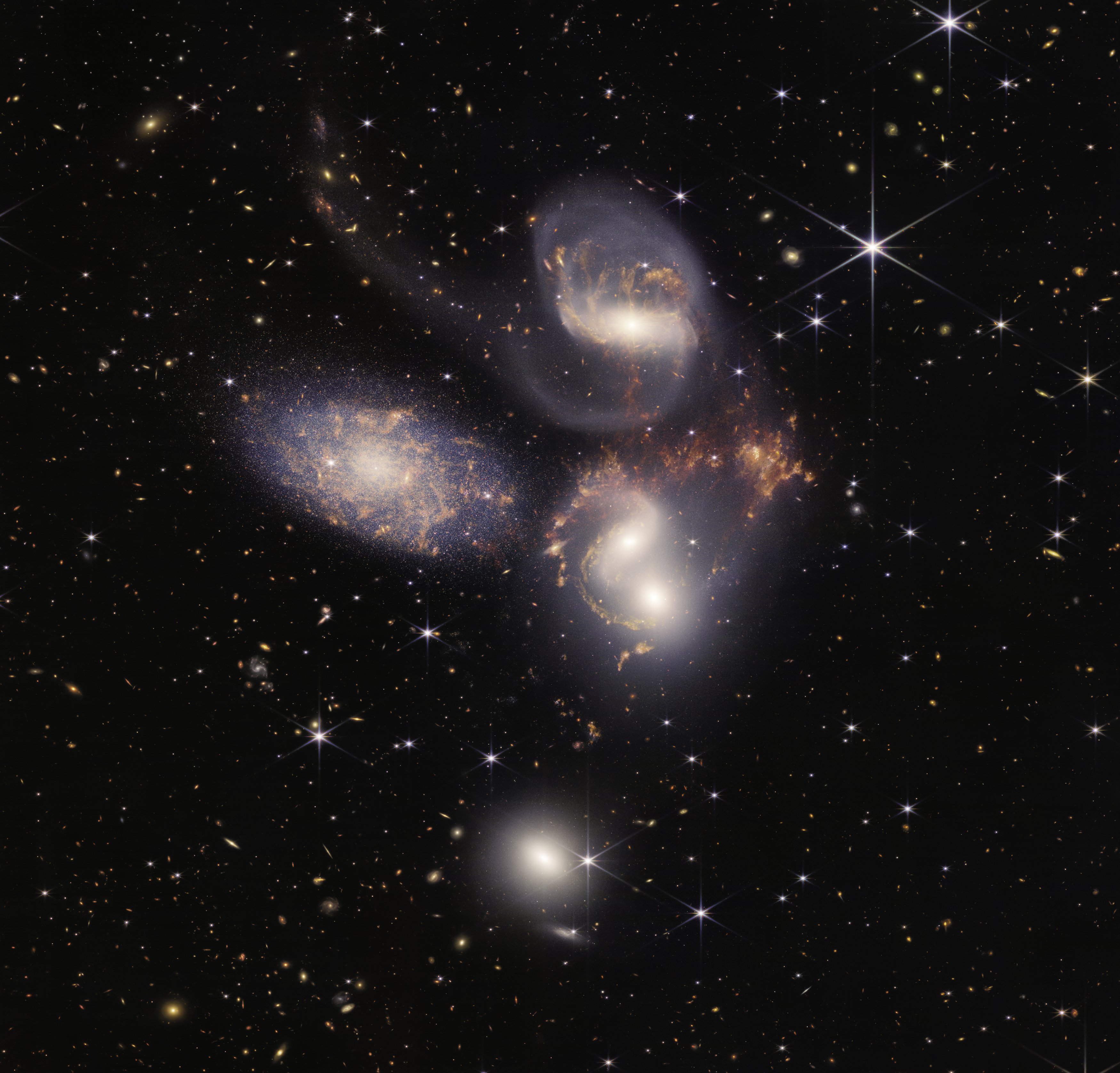 Stephan’s Quintet (above) is also known as the Hickson Compact Group 92. It is named for UBC Professor of astronomy and astrophysics Dr. Paul Hickson, who created a catalogue of the nearest compact groups in 1982.