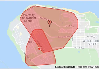 UBC power outage Sept. 2021