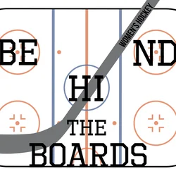 women's hockey behind the boards