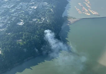 wildfire at wreck 6/29/21