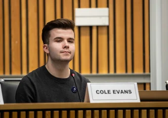 Cole Evans president debate