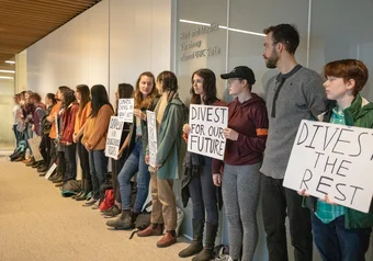 UBCC350 BoG Divestment Protest