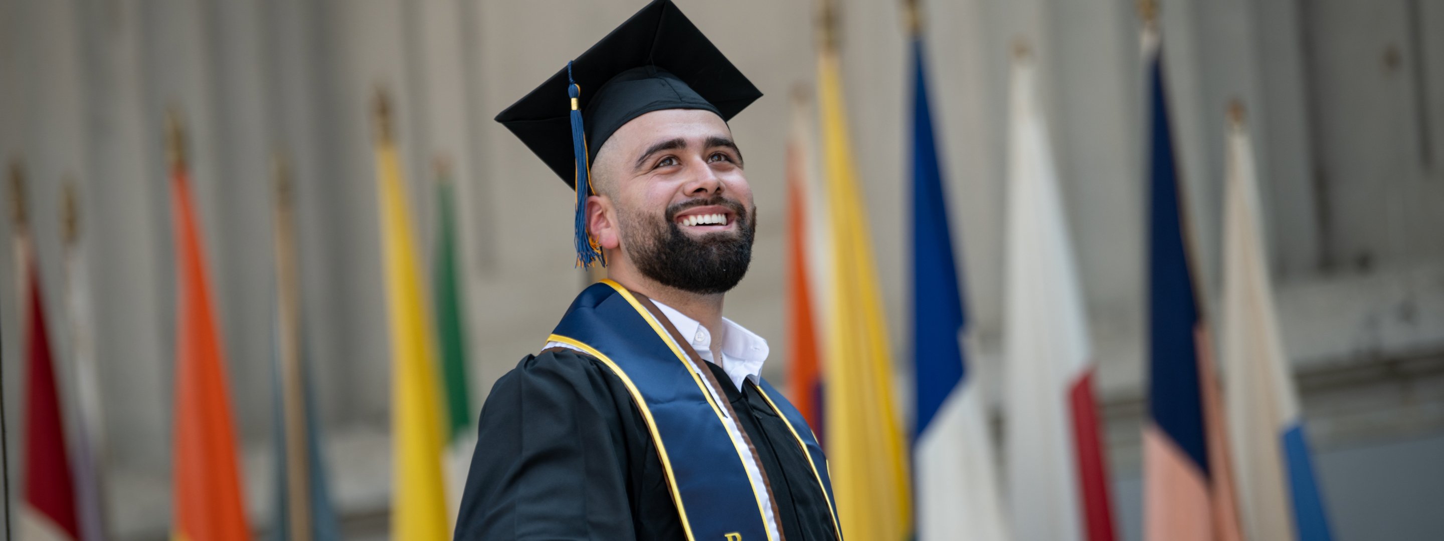 photograph of a proud graduate