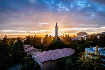 Image of Campanile at sunset